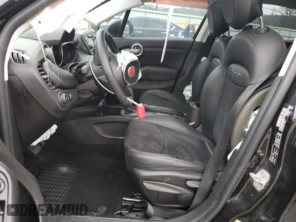 2017 FIAT 500X Urbana Edition with VIN ZFBCFXCB4HP621782, listed as a Copart auction lot 43933335 with 99,087 mi miles and Salvage title. Bid and sale history available at DreamBid. Image 7.