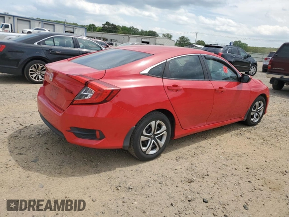 2017 Honda Civic LX with VIN 2HGFC2F51HH557198, listed as a Copart auction lot 53792675 with 57,311 mi miles and Clean Title. Bid and sale history available at DreamBid. Image 3.