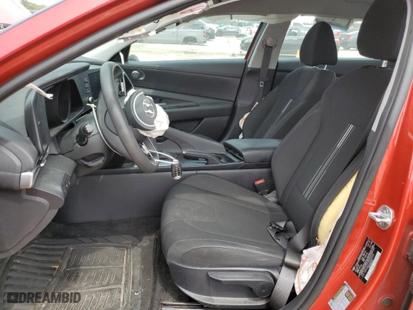 2021 Hyundai Elantra SEL with VIN 5NPLM4AGXMH000598, listed as a Copart auction lot 50592945 with 42,441 mi miles and Salvage Title. Bid and sale history available at carsss.com. Image 7.