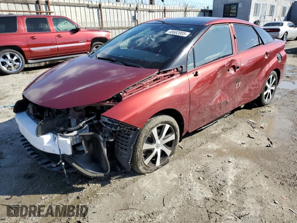 2018 Toyota Mirai with VIN JTDBVRBD5JA004443, listed as a Copart auction lot 45682005 with 76,567 mi miles and Salvage title. Bid and sale history available at DreamBid. Image 1.