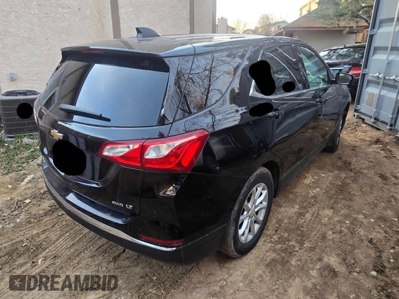 2019 Chevrolet Equinox LT with VIN 2GNAXUEV9K6121154, listed as a Copart auction lot 56438335 with 76,538 mi miles and Salvage Title. Bid and sale history available at DreamBid. Image 4.