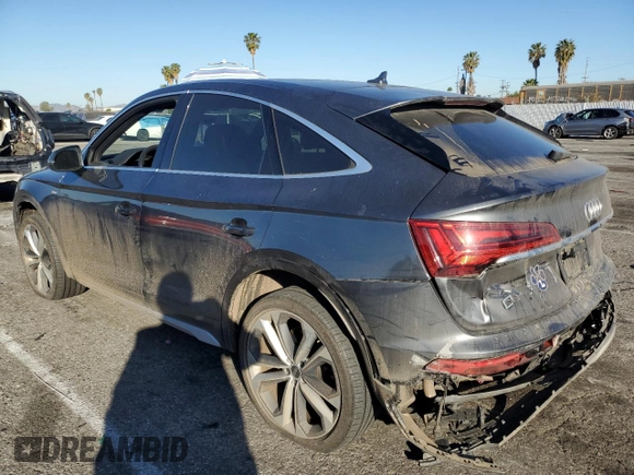 2021 Audi Q5 Sportback Premium Plus with VIN WA15AAFY8M2111910, listed as a Copart auction lot 46950345 with 79,594 mi miles and Salvage title. Bid and sale history available at DreamBid. Image 2.