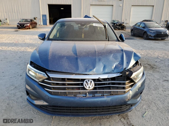 2019 Volkswagen Jetta SEL Premium with VIN 3VWG57BU2KM174450, listed as a Copart auction lot 51599865 with 45,118 mi miles and Non Repairable. Bid and sale history available at carsss.com. Image 5.