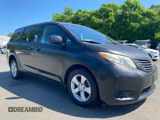 2013 Toyota Sienna L with VIN 5TDZK3DC8DS370025, listed as a Copart auction lot 63135025 with 184,871 mi miles and Clean title. Bid and sale history available at DreamBid. Image 1.