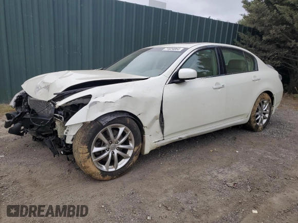 2007 Infiniti G35 G35x with VIN JNKBV61F57M806062, listed as a Copart auction lot 71824064 with 141,836 mi miles and Salvage Title. Bid and sale history available at DreamBid. Image 1.