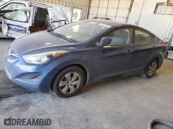 2016 Hyundai Elantra SE with VIN 5NPDH4AE9GH752076, listed as a Copart auction lot 86973604 with 115,268 mi miles and Clean Title. Bid and sale history available at DreamBid. Image 1.