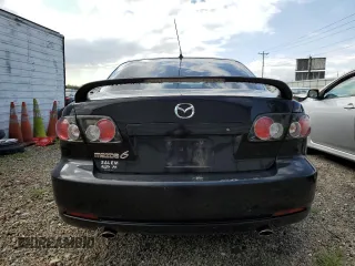 2008 Mazda 6 i Sport VE with VIN 1YVHP80C085M46018, listed as a Copart auction lot 52190595 with 169,729 mi miles and Salvage Title. Bid and sale history available at carsss.com. Image 6.