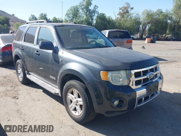 2008 Ford Escape Hybrid z VIN 1FMCU49H08KA21721, wystawiony jako IAAI lot #42493779 z przebiegiem 142 542 mil mil oraz . Historia ofert i sprzedaży dostępna na DreamBid. Obrazek 1.