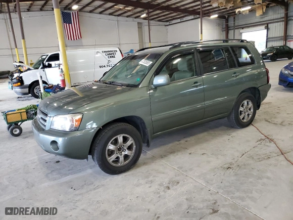 2007 Toyota Highlander with VIN JTEGD21A070157328, listed as a Copart auction lot 47535505 with 0 mi miles and Salvage Title. Bid and sale history available at carsss.com. Image 1.