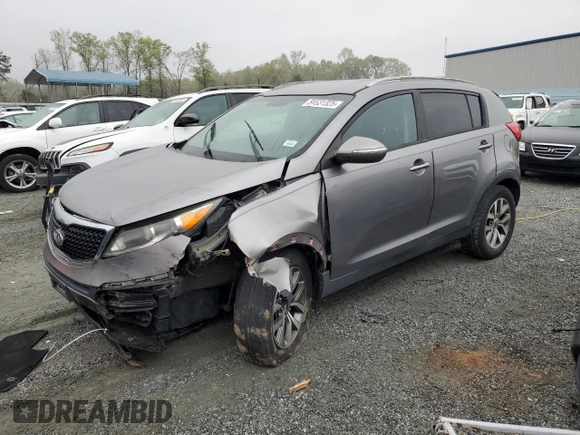 2014 Kia Sportage LX with VIN KNDPB3AC7E7658139, listed as a Copart auction lot 51531325 with 146,361 mi miles and Salvage Title. Bid and sale history available at carsss.com. Image 1.