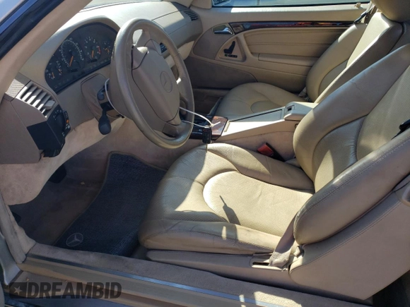 1998 Mercedes-Benz SL-Class with VIN WDBFA67F2WF157294, listed as a Copart auction lot 70878224 with 0 mi miles and Salvage Title. Bid and sale history available at carsss.com. Image 7.
