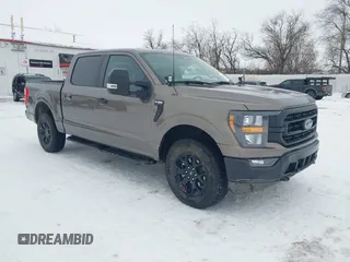 2023 Ford F-150 XL with VIN 1FTFW1E85PFA33757, listed as a IAAI auction lot 41266489 with 8,655 mi miles. Bid and sale history available at carsss.com. Image 1.