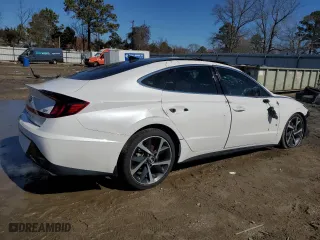 2022 Hyundai Sonata SEL Plus with VIN KMHL44J2XNA220428, listed as a Copart auction lot 45789165 with 20,450 mi miles and Salvage Title. Bid and sale history available at carsss.com. Image 3.