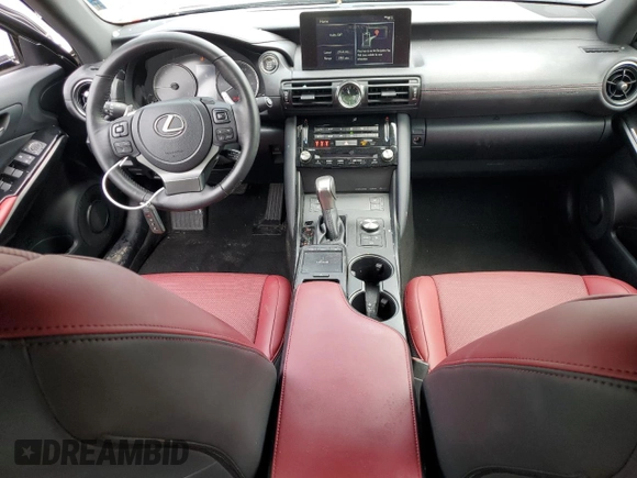2024 Lexus IS 300 with VIN JTHCA1D24R5129899, listed as a Copart auction lot 58364115 with 23,360 mi miles and Salvage title. Bid and sale history available at DreamBid. Image 8.