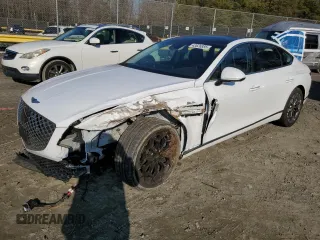 2021 Genesis G80 2.5T with VIN KMTGB4SC1MU078178, listed as a Copart auction lot 43626885 with Not Provided miles and Salvage Title. Bid and sale history available at carsss.com. Image 1.