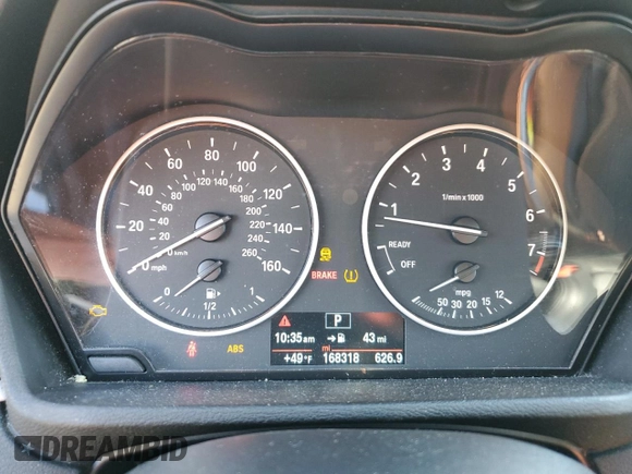 2018 BMW X1 xDrive28i with VIN WBXHT3C34J5K31492, listed as a Copart auction lot 46688955 with 168,318 mi miles and Non Repairable. Bid and sale history available at carsss.com. Image 9.