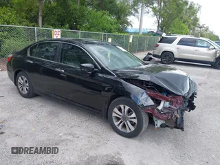 2013 Honda Accord LX z VIN 1HGCR2F34DA258975, wystawiony jako IAAI lot #42353625 z przebiegiem 85 995 mil mil oraz . Historia ofert i sprzedaży dostępna na DreamBid. Obrazek 1.