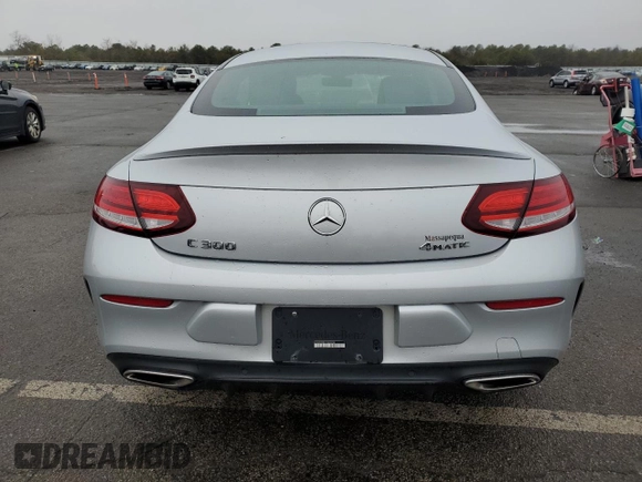 2021 Mercedes-Benz C 300 with VIN W1KWJ8EB7MG068900, listed as a Copart auction lot 83734424 with 42,440 mi miles and Salvage title. Bid and sale history available at DreamBid. Image 6.