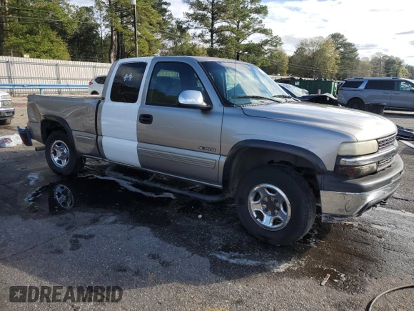 2000 Chevrolet Silverado 1500 with VIN 2GCEC19W3Y1334095, listed as a Copart auction lot 41530595 with 254,054 mi miles and Salvage Title. Bid and sale history available at DreamBid. Image 4.