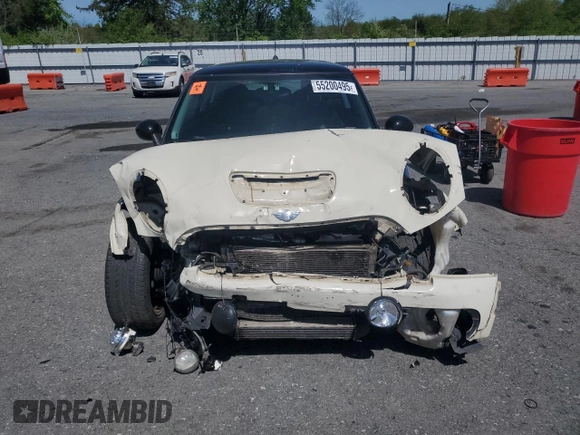 2008 MINI Hardtop S with VIN WMWMF73558TT89662, listed as a Copart auction lot 55200495 with Not Provided miles and Salvage Title. Bid and sale history available at DreamBid. Image 5.