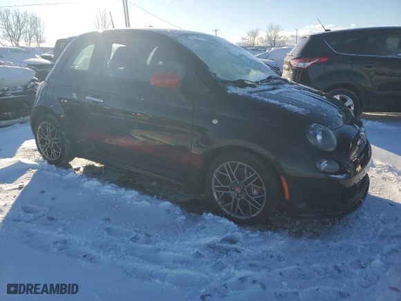 2017 FIAT 500 Abarth with VIN 3C3CFFFH3HT522586, listed as a Copart auction lot 83352004 with NaN miles and Salvage Title. Bid and sale history available at carsss.com. Image 4.