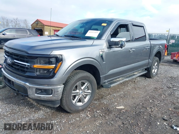 2024 Ford F-150 XLT with VIN 1FTEW3LPXRFA58948, listed as a IAAI auction lot 41537215 with 14,887 mi miles. Bid and sale history available at carsss.com. Image 2.