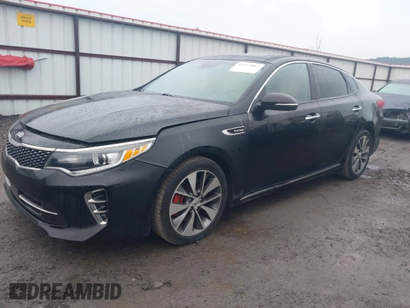 2016 Kia Optima SXL Turbo with VIN 5XXGV4L27GG049824, listed as a IAAI auction lot 41153087 with 93,921 mi miles. Bid and sale history available at carsss.com. Image 16.