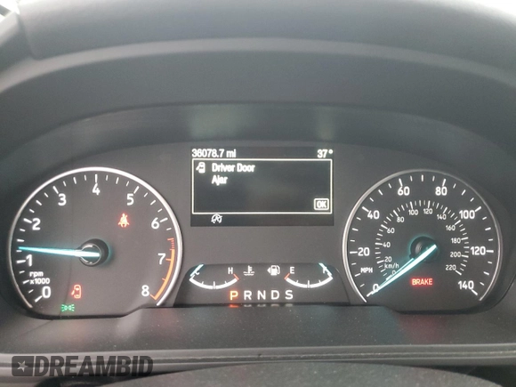 2018 Ford EcoSport SE with VIN MAJ3P1TE8JC233376, listed as a Copart auction lot 52595595 with 36,078 mi miles and Salvage Title. Bid and sale history available at carsss.com. Image 9.