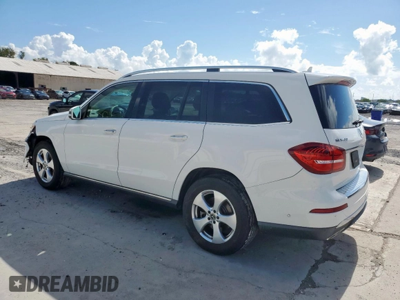 2017 Mercedes-Benz GLS 450 with VIN 4JGDF6EE3HA968182, listed as a Copart auction lot 62398725 with 60,369 mi miles and Salvage title. Bid and sale history available at DreamBid. Image 2.