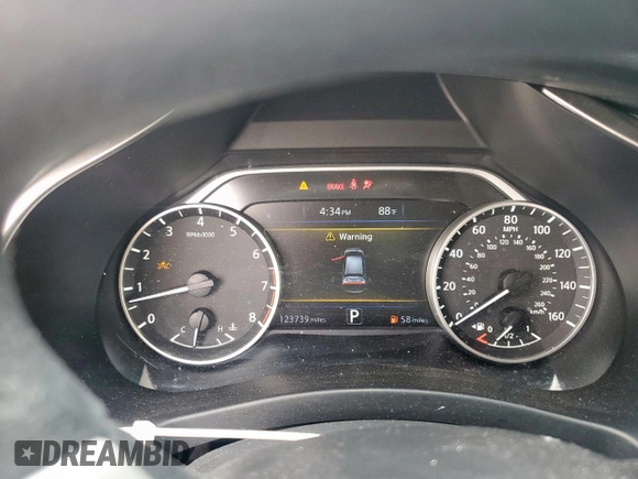 2018 Nissan Murano S with VIN 5N1AZ2MG6JN179643, listed as a Copart auction lot 48933545 with 123,739 mi miles and Salvage Title. Bid and sale history available at DreamBid. Image 9.