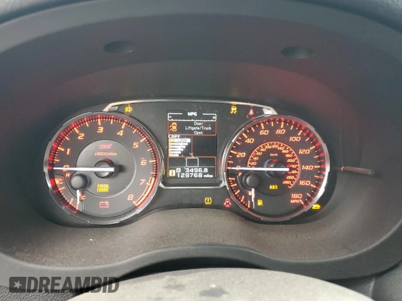 2017 Subaru WRX STI Limited with VIN JF1VA2Y60H9803265, listed as a Copart auction lot 64753225 with 129,768 mi miles and Salvage title. Bid and sale history available at DreamBid. Image 9.