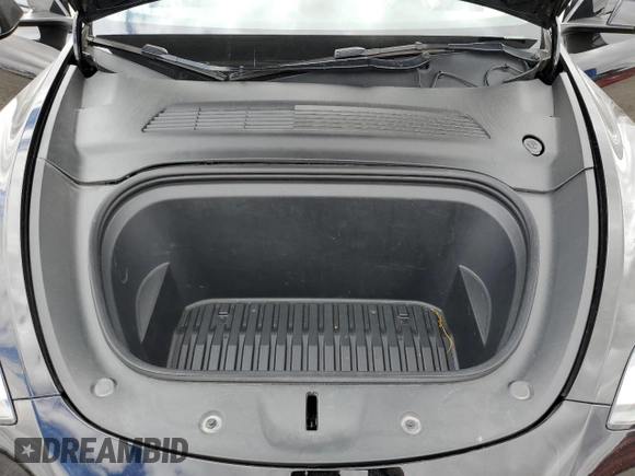2021 Tesla Model Y Long Range with VIN 5YJYGDEEXMF188737, listed as a Copart auction lot 49117605 with 49,201 mi miles and Salvage Title. Bid and sale history available at DreamBid. Image 12.