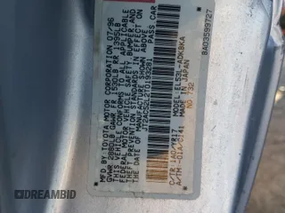 1996 Toyota Tercel DX z VIN JT2AC52L2T0193281, wystawiony jako Copart lot #85787774 z przebiegiem Nie podano mil oraz Szkody całkowita. Historia ofert i sprzedaży dostępna na DreamBid. Obrazek 13.