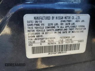 2011 Infiniti G25 Journey with VIN JN1DV6AP1BM830101, listed as a Copart auction lot 75717014 with 136,098 mi miles and Salvage Title. Bid and sale history available at DreamBid. Image 12.