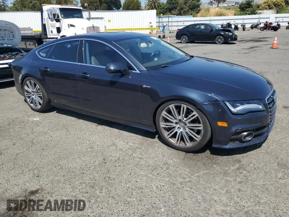 2012 Audi A7 Prestige with VIN WAU3GAFC8CN169767, listed as a Copart auction lot 64520035 with 123,538 mi miles and Salvage title. Bid and sale history available at DreamBid. Image 4.