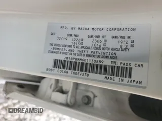 2019 Mazda Mazda3 Hatchback w/Preferred Pkg with VIN JM1BPBMM6K1130889, listed as a Copart auction lot 82564484 with 59,839 mi miles and Salvage Title. Bid and sale history available at carsss.com. Image 12.