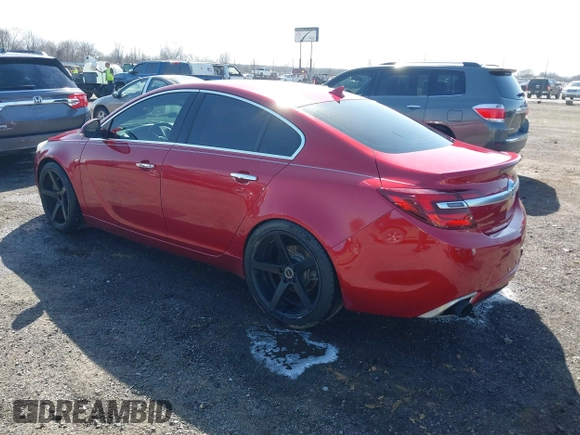 2014 Buick Regal GS with VIN 2G4GT5GX8E9233221, listed as a IAAI auction lot 41761732 with 130,609 mi miles. Bid and sale history available at carsss.com. Image 3.