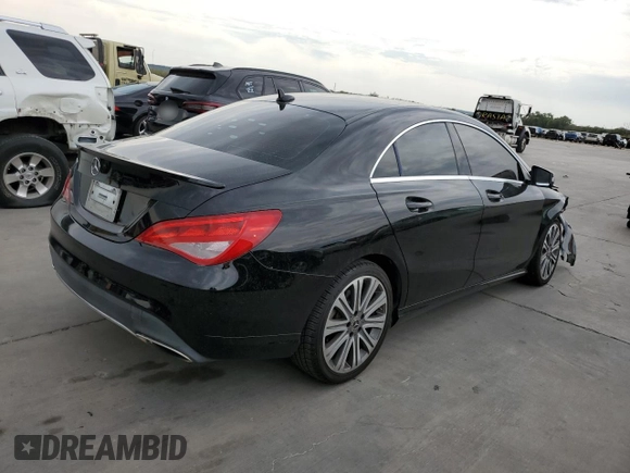 2018 Mercedes-Benz CLA with VIN WDDSJ4EB9JN564036, listed as a Copart auction lot 67456723 with 84,204 mi miles. Bid and sale history available at carsss.com. Image 3.