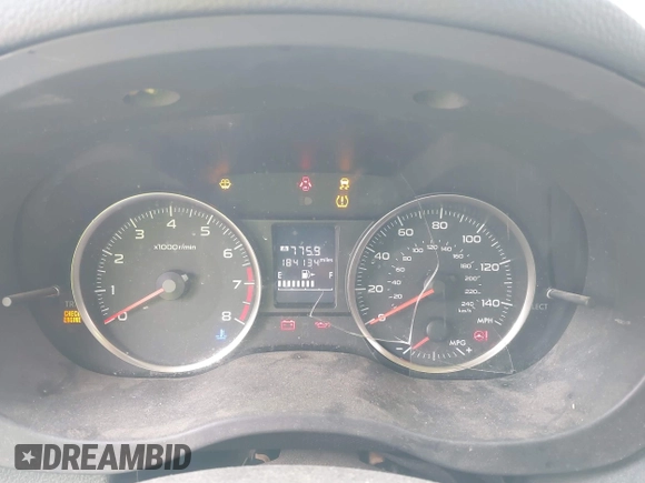 2015 Subaru Impreza 2.0i with VIN JF1GPAA67FG316214, listed as a IAAI auction lot 41704400 with 184,134 mi miles and . Bid and sale history available at DreamBid. Image 7.