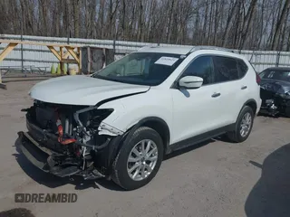 2020 Nissan Rogue S with VIN KNMAT2MV0LP511443, listed as a IAAI auction lot 41810629 with 151,606 mi miles. Bid and sale history available at carsss.com. Image 2.