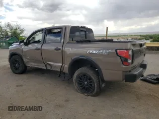 2021 Nissan Titan Pro-4X with VIN 1N6AA1ED8MN500058, listed as a Copart auction lot 55051245 with 41,337 mi miles and Salvage title. Bid and sale history available at DreamBid. Image 2.