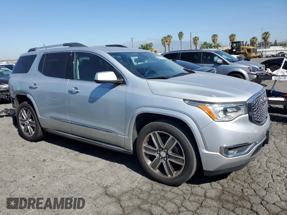 2017 GMC Acadia Denali with VIN 1GKKNPLS3HZ140300, listed as a Copart auction lot 56922725 with 137,626 mi miles and Salvage title. Bid and sale history available at DreamBid. Image 4.