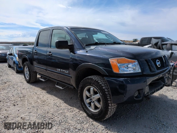 2011 Nissan Titan Pro-4X with VIN 1N6BA0EC3BN322837, listed as a Copart auction lot 60617675 with 196,657 mi miles and Salvage title. Bid and sale history available at DreamBid. Image 4.