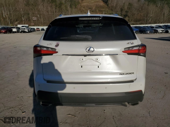 2015 Lexus NX 200t with VIN JTJBARBZXF2018747, listed as a Copart auction lot 80386264 with 86,721 mi miles and Salvage Title. Bid and sale history available at DreamBid. Image 6.