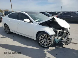 2014 Kia Cadenza Premium with VIN KNALN4D77E5143967, listed as a Copart auction lot 87729595 with 143,885 mi miles and Salvage Title. Bid and sale history available at carsss.com. Image 4.