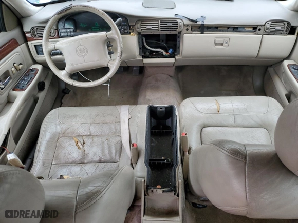 1997 Cadillac DeVille with VIN 1G6KD52Y9VU226005, listed as a Copart auction lot 83111594 with 140,295 mi miles and Salvage Title. Bid and sale history available at carsss.com. Image 8.