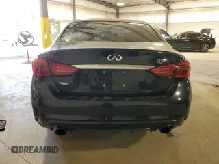2021 Infiniti Q50 Luxe with VIN JN1EV7BR3MM750246, listed as a Copart auction lot 74994524 with 75,033 mi miles and Salvage Title. Bid and sale history available at carsss.com. Image 6.