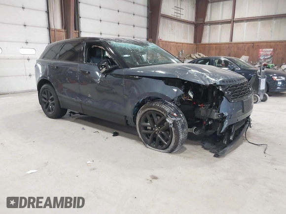 2025 Land Rover Range Rover Velar S with VIN SALYJ2EX4SA811596, listed as a IAAI auction lot 42052565 with 645 mi miles and . Bid and sale history available at DreamBid. Image 1.