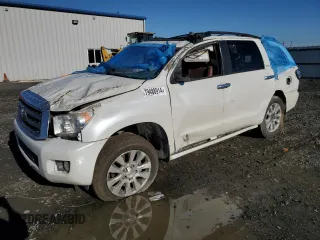 2017 Toyota Sequoia Platinum with VIN 5TDDY5G12HS149881, listed as a Copart auction lot 79488914 with 0 mi miles and Salvage Title. Bid and sale history available at carsss.com. Image 1.