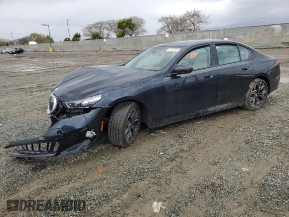 2024 BMW 5 Series 530i with VIN WBA43FJ04RCP70866, listed as a Copart auction lot 49156375 with 0 mi miles and Salvage Title. Bid and sale history available at carsss.com. Image 1.